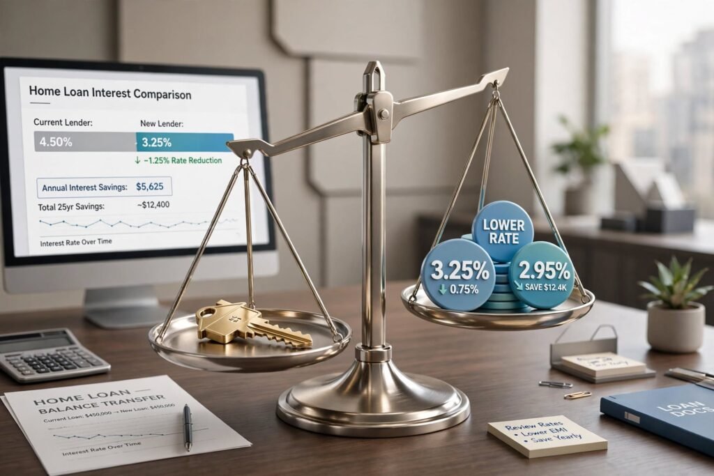 Home Loan Interest Rate Reduction and Balance Transfer